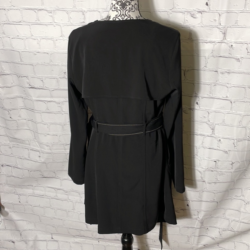Carolina Belle Montreal sz medium black jacket tie waist blazer - Picture 4 of 7